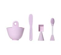 Kit de mélange en silicone pour le visage avec brosse bol et outils réutilisables pour une préparation sans effort des soins de la peau