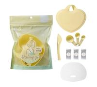 Kit de mélange précis pour soins de la peau comprenant 3 cuillères et un bol lisse avec couvercle facile à nettoyer pour un mélange sans effort Kit de mesure précise