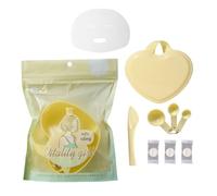 Kit de mélange précis pour soins de la peau comprenant 3 cuillères et un bol lisse avec couvercle, facile à nettoyer pour mélanger sans effort une spatule et un bol
