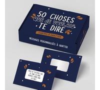 Kit de messages à gratter personnalisable - 50 choses que je voulais te dire