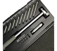 Kit de mesure de diamètre intérieur, jauge d'alésage numérique avec indicateur à cadran de 3 mm, précision de 0,01 mm en acier inoxydable pour atelier d'usinage 18-35 mm/35-50 mm/50-160 mm (18-35 mm)