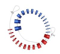 Kit de mesure de filetage en aluminium avec marquage permanent de la taille Outil de test pour boulons et écrous pour une durée de vie facile à transporter Outil de mesure de filetage de boulon