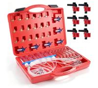 Kit de Mesure de Retour d'Injecteur Diesel 6 Cylindres, 30 Adaptateurs | Outil de Mesure Common-Rail pour Injecteurs Bosch, Siemens, DENSO, DELPHI, Test simultané de 6 injecteurs Common Rail