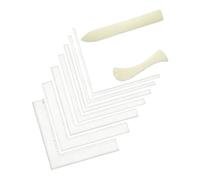 Kit de mesure en acrylique pour fabrication de cartes - Guides d'angle à 90 degrés avec outils de brunissage pour scrapbooking, mise en page, lignes de pliage, règle d'alignement des coins en