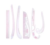 Kit de mesure for tailleur, règle transparente, bras manche, courbe française, coupe, jeu roues à aubes(China)