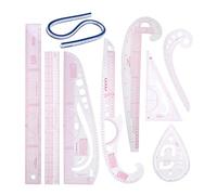 Kit de mesure for tailleur, règle transparente, bras manche, courbe française, coupe, jeu roues à aubes(United Kingdom)