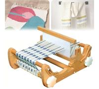 Kit De Métier À Tisser Domestique, Métier À Tisser Multi-usages en Bois sur Pied, Machine À Tricoter Tissée Main DIY, Densité De Tissage Réglable pour La Fabrication De Coussins, sous-Verres