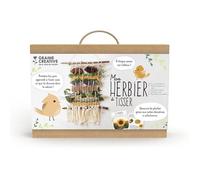 Kit de Métier à Tisser - Graine Créative - Mon Herbier à tisser - Beige et blanc - Pour Enfant - Avancé