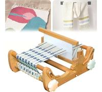 Kit de métier à tisser - Multi-Craft - Tricoté à la main - Avec peigne et bobine - Densité de tissage réglable pour loisirs créatifs - Parfait pour les enfants, les adultes et les débutants