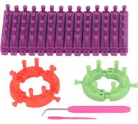 Kit de métier à tricoter long amovible assemblage simple ventre robuste