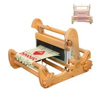 Kit de métiers à tisser de table en bois, mini métiers créatifs pliables à densité de tissu réglable, machine à tricoter à la main DIY, largeur de tissage 30cm, pour coussins, dessous de verre