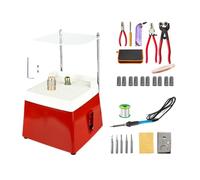 Kit de meulage pour vitrail 65 W, 4200 tr/min, avec têtes de meulage diamant remplaçables de 1,6 cm et 2,5 cm pour carreaux de mosaïque et création d'art décoratif en verre, naturel