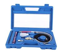 Kit de Meuleuse Pneumatique, 19Pcs Meuleuse Droite Pneumatique à Matrice 54000rpm Pneumatique Die Grinder Kit 3-6 mm Mandrin 16 mm Stylo Polissage à la Main Gravure Angle d'Air Die Grinder Tool