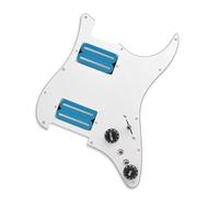 Kit De Micro De Plaque De Protection Professionnel Couvercle De Pré Câblage À Double Micro Avec Fonction De Séparation De Bobine HH Accessoire D'instrument De Musique Professionnel(Blue WH)