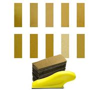 Kit de micro-ponceuse 90 x 30 mm avec 100 pièces de papier abrasif grain 40/60/80/100/120/180/240/320/400/600