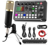 Kit De Microphone à Condensateur F998 Audio Interface Bm800 Pour Podcast Professionnel, Enregistrement En Studio, Pour Streaming En Direct Sur Youtube, Tiktok, Jeux Pc Et Ordinateur Port A41106-FC-EU