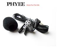 Kit de Microphone Externe Bluetooth Mains Libres pour Voiture,2,5 Mètres de Long,Portable,Mono Audio,Câble Tressé,réinitialisation-on,3,5mm,Fiche Mm x