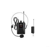Kit de microphone sans fil UHF, ensemble portable sans fil pour karaoké, casque, mégaphone, microphone à condensateur un à deux (A)