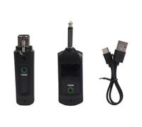 Kit de microphone XLR sans fil professionnel 2,4 G rechargeable pour chant, mariage, église, système de sonorisation, performance extérieure 80 mètres (1 en 1)