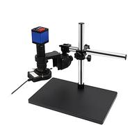 Kit de microscope 38 MP HDMI USB Caméra vidéo numérique Zoom continu 180X C-Mount Support rotatif à souder Outils de réparation de téléphone portable Adaptateurs d'objectif