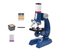 Kit De Microscope De Laboratoire 1200X LED for Microscope De Biologie for Enfants for Écolier École À Domicile Science Éducatif Facile à Utiliser(Style E)