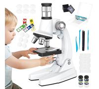 Kit De Microscope pour - 100X À 1200X Réglable - Microscope d'apprentissage Scientifique pour | pour Laboratoire Domestique Salle de Classe Étudiants