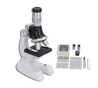 Kit de Microscope pour Enfants, 100x 600x 1200x Grailliment 3 Objectif Objectif Microscope Jouet Ensemble Multiples équipes scientifiques pour Une expérience éducative Scientifique
