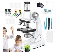 Kit De Microscope pour,Expérience d'apprentissage avec Lames Préparées | Ensemble de Microscope Scientifique et Ludique,pour Scolaire Laboratoire Salle de Classe Garçons Filles Étudiants Scientifique