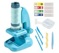 Kit de Microscope pour | Microscope Éducatif d'apprentissage avec Lumière LED pour Expériences d'Observation,Jouet Scientifique D'Exploration pour L'Apprentissage À La Maison, À L'École Et en Voyage