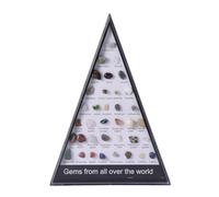 Kit de minéraux et de minéraux : assortiment de trente-six pièces de pierres précieuses De, échantillons de minéraux naturels authentiques, collection d'études de géologie, jeu d'exploration