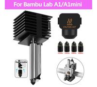 Kit de Mini Hotend pour laboratoire Bambu A1/A1, assemblage de tête d'impression à vitesse rapide, thermistance chauffante, buse en acier trempé de 0.2/0.4/0.6/0.8mm Nozzle-H4466