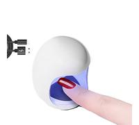 Kit de mini lampe à ongles LED professionnelle 30 secondes à séchage rapide avec alimentation USB Blanc Fabrication créative et exquise