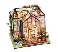 Kit De Mini Maison - Bâtiment De Serre 3D Diorama Botanique Modèle De Pépinière De, Réplique À L'échelle De La Scène De Jardin Verdoyant, Petite Architecture Structure Artisanale | Petit