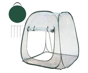 Kit De Mini Serre - Fournitures D'hivernage De Légumes | Abri De Jardin Portatif 98x98x98cm | Abri De Culture De par Temps Froid | Couverture De Protection des De Balcon De Patio De Jard
