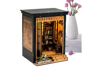 Kit de miniature - Mini en bois fabriquée à la main, décoration de chambre d'inspiration japonaise, mini ensemble de de, ornement de table créatif | pour les collectionneur