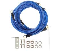 Kit de mise à la terre de voiture - Système de câble de mise à la terre de voiture, fil de terre en cuivre | Kit de mise à la terre pour véhicule, ensemble de câbles amplificateurs, porte-fusible de