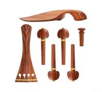 Kit de mise à niveau 7 pièces pour violon en palissandre | S'adapte à la plupart des violons de taille 3/4 et 4/4, taille précise, prêt pour un remplacement immédiat ou une mise à