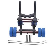 Kit de mise à niveau à quatre roues à ressort haute performance pour camions RC XMAXX à l'échelle 1/5 Construction en métal et plastique durable Installation facile (Bleue)