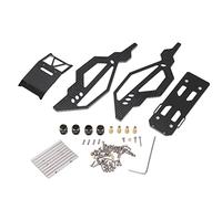 Kit de mise à niveau d'accouplement de contrepoids en laiton de châssis en métal de cadre de corps de RC, alliage d'aluminium antirouille de haute performance noir léger pour