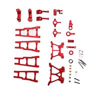 Kit de mise à niveau de la plaque d'amortisseur avant du bras oscillant arrière en alliage pour voiture TRAXXAS Slash 1/10 RC (Rouge)