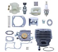 Kit de mise à niveau de puissance pour tronçonneuse 266XP 266 266SE avec roulement à pistons, soupape de décompression, adaptateur de collecteur d'admission, joint compatible OEM 503517502 tout en