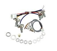 Kit de mise à niveau du faisceau de câblage pour guitare électrique avec pots pré-câblés 500 K et interrupteur à bascule à 3 voies, compatible avec les modèles Gibson Les Paul/SG, installation