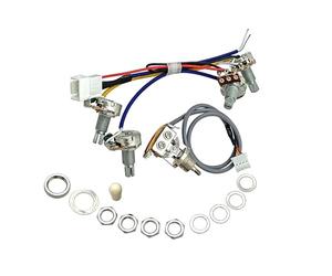 Kit de mise à niveau du faisceau de câblage pour guitare électrique avec pots pré-câblés 500 K et interrupteur à bascule à 3 voies, compatible avec les modèles Gibson Les Paul/SG, installation