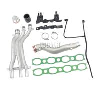 Kit de mise à niveau du tube de refroidissement, matériau en aluminium durable, compatible avec Porsche Cayenne S Turbo, haute performance ,