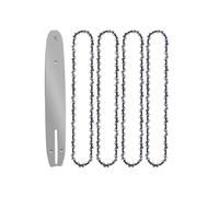 Kit de mise à niveau durable for tronçonneuse sans balais de 12 pouces, guide-chaîne 45 DL avec pas de profil bas de 3/8", épaisseur de dent centrale de 0,050"(12-inch Set4)