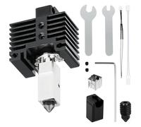 Kit de mise à niveau Hotend pour Bambu Lab X1/X1C imprimante 3D, avec bloc de chauffage en cuivre plaqué, échangeur de chaleur en titane, buse en acier dur de 0,4 mm, bloc de chauffage avec chaussette