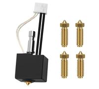 Kit de mise à niveau Hotend pour imprimante 3D Anycubic Kobra S1/Kobra S1 Combo - Kit d'extrudeuse assemblé avec buse en laiton supplémentaire 0,2, 0,4, 0,6, 0,8 mm, thermistance 200 K, température