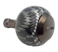 Kit de mise à niveau pour Daiwa 23 Exceler pour bobine Lt Reel rond en fibre de carbone et poignée en alliage d'aluminium CNC Marron