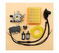 Kit de Mise au Point carburateur, Bobine d'allumage, Poire d'amorçage, Filtre à air, Tuyau Carburant, adapté aux débroussailleuses FS120, FS200, FS250
