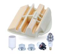 Kit de mise au point du filtre à air et carburant for tronçonneuse 445 450 445E II 450e 531309681 Bougie d'allumage Poire d'amorçage Écrou de barre